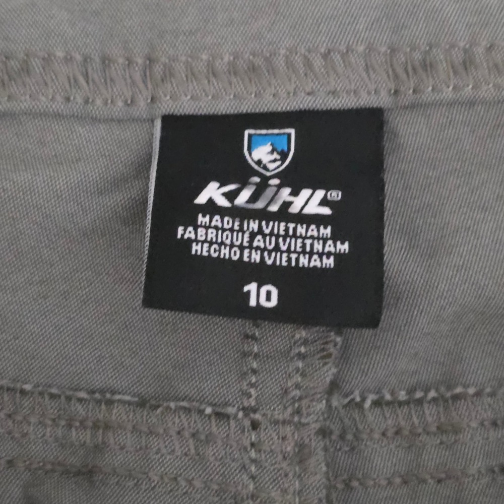 Kuhl Trekr Kapri Women Gray Outdoor Hiking Stretch Capri Pants Size 10 32X19 - Picture 4 of 9